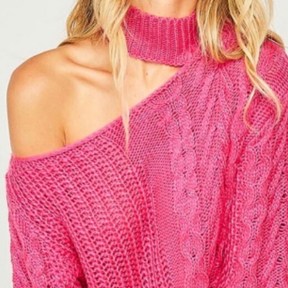 SHOULDER CUTOUT KNIT SWEATER - Picture 4 of 6